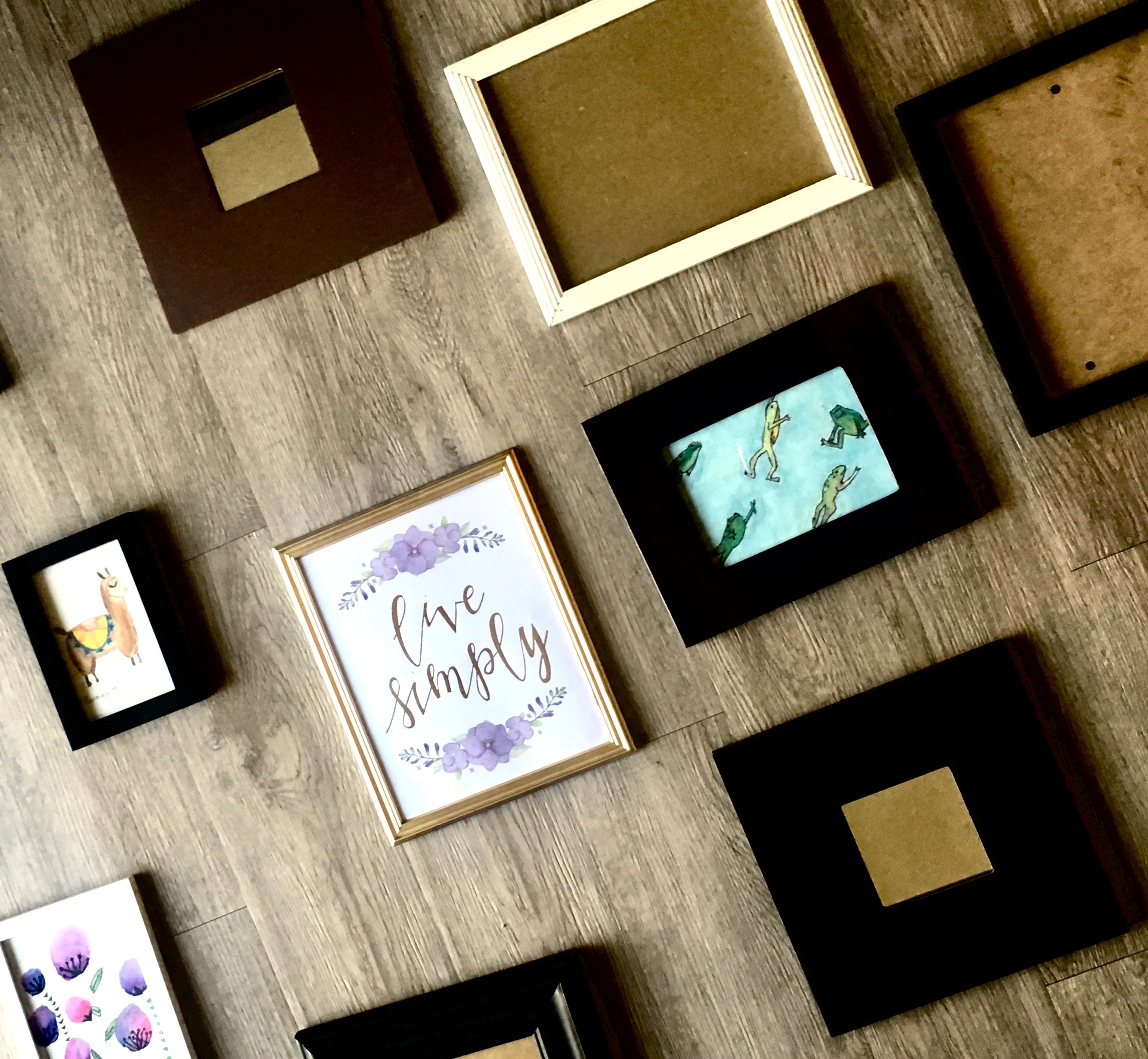 DIY Frames and Watercolors